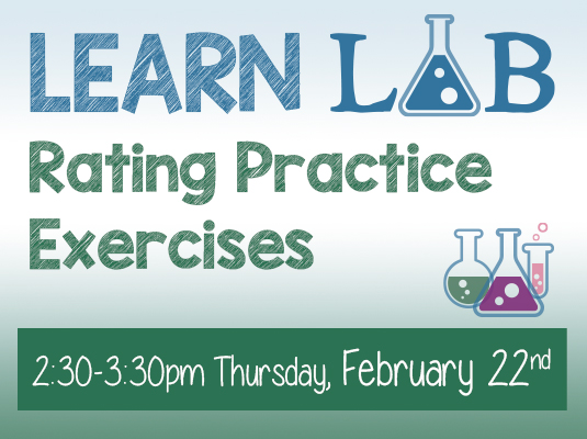 Learn Lab
DRDP Rating Practice, Thursday, February 22, 2024 – 2:30-3:30 PM