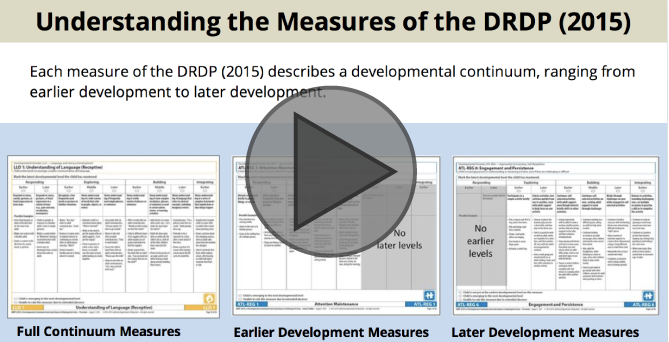 Interactive Tutorial: Understanding the Measures of the DRDP 2015
