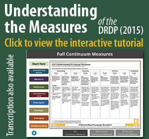 New Interactive Tutorial: Understanding the Measures of the DRDP 2015