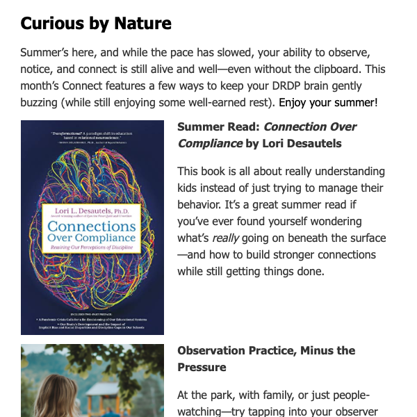 Screenshot from July 2025 Connect Newsletter