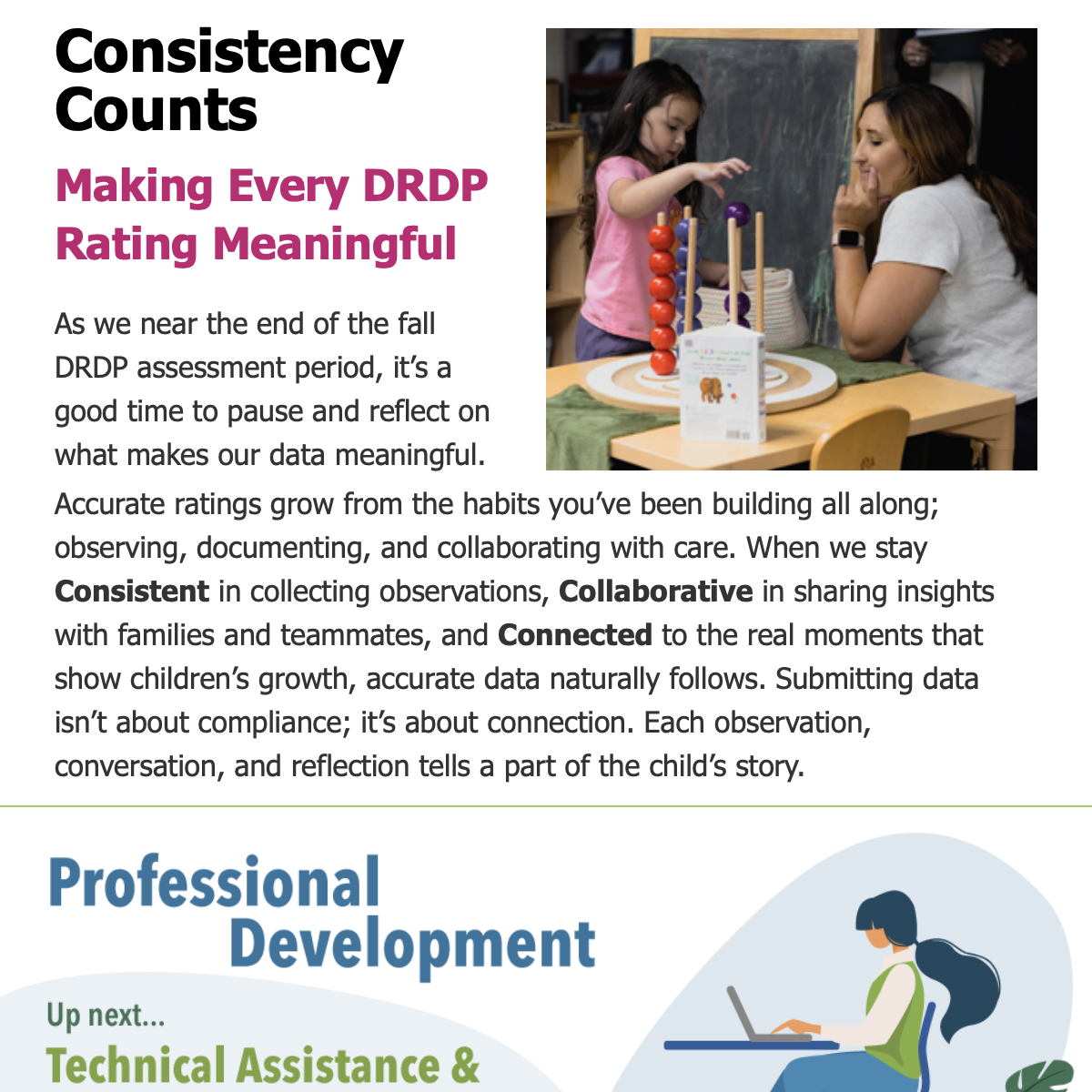 Screenshot from November 2025 Connect Newsletter