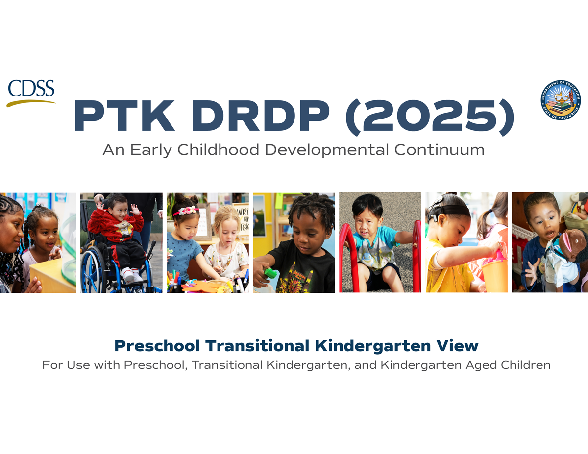 PTK DRDP 2025 Preschool Transitional Kindergarten View manual cover